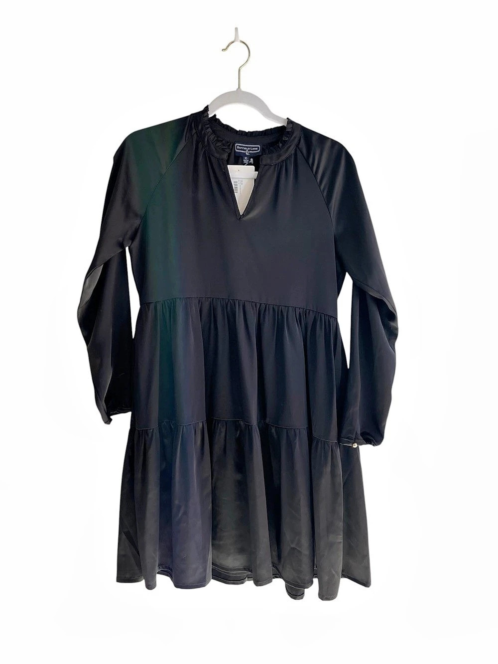 Duffield Lane Black Tiered Mini Dress Size XS